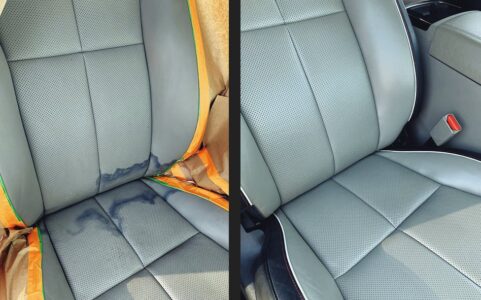 Покраска кожи авто